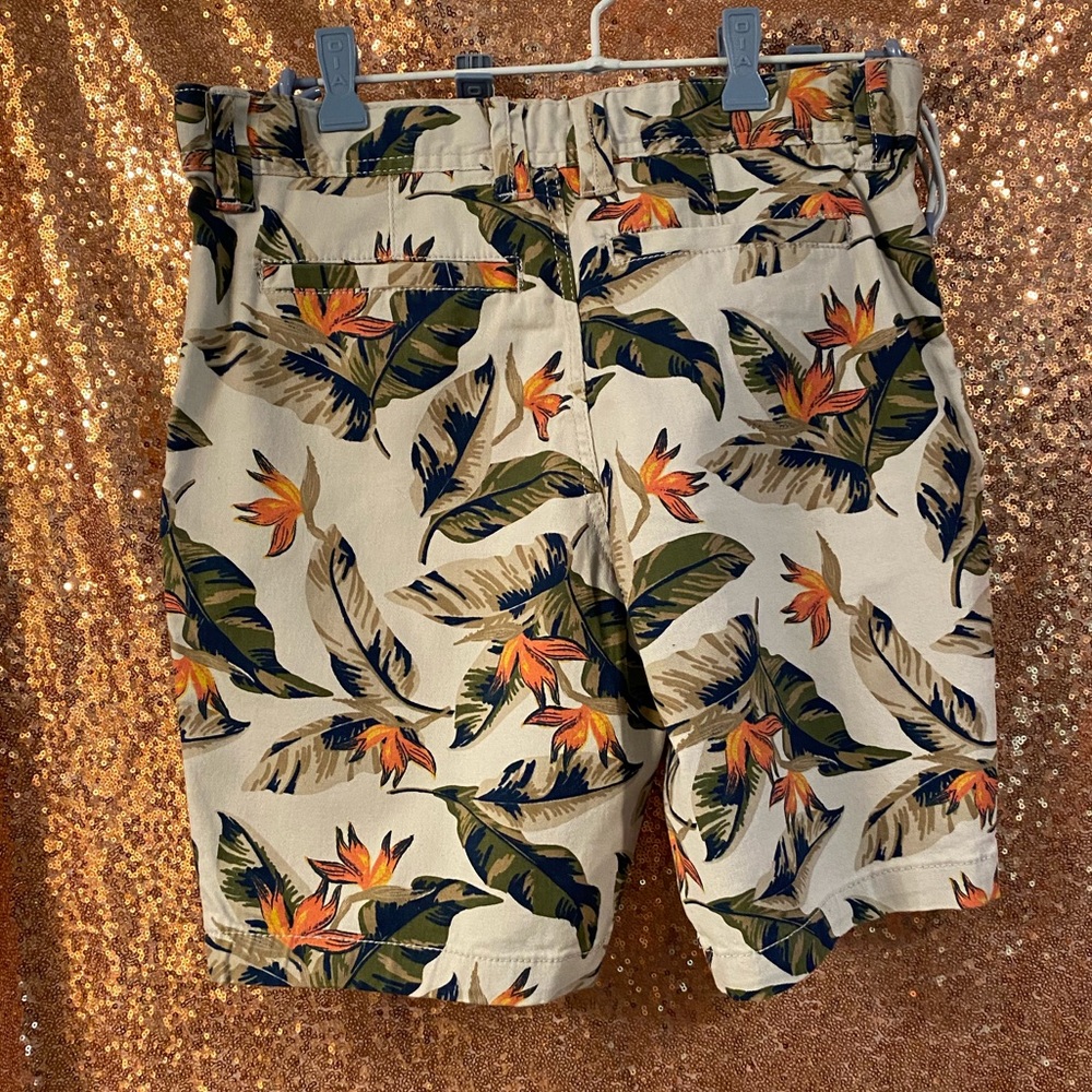 Palm print boy shorts